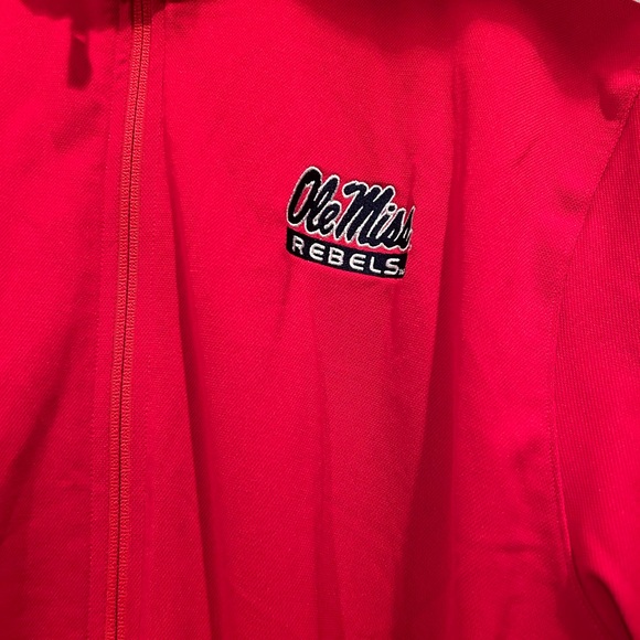 Under Armour Ole Miss Red Long-sleeve Full-zip Jacket Men's - Picture 2 of 5